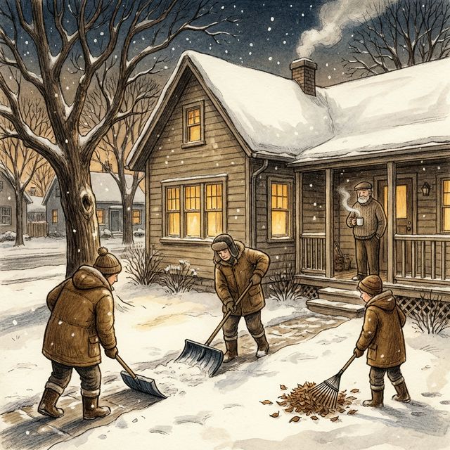 Students routinely help elderly neighbors with yard work, chores